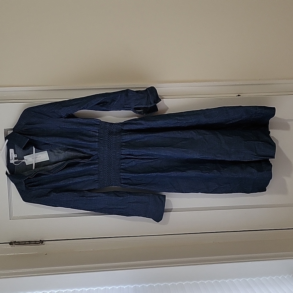 midi denim dress